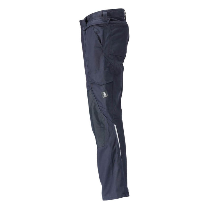 Mascot Lightweight Work Trousers with Kneepad Pockets 21879-330 Right #colour_dark-navy-blue