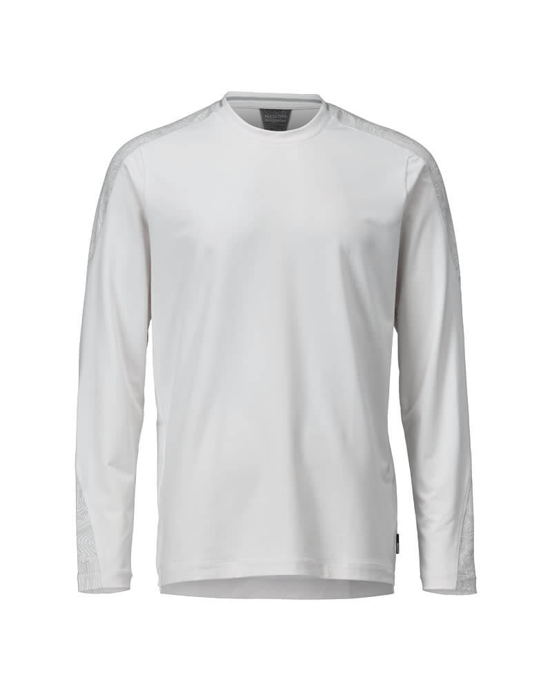 Mascot Long Sleeve Moisture-Wicking T-Shirt 22481-618 Front #colour_white