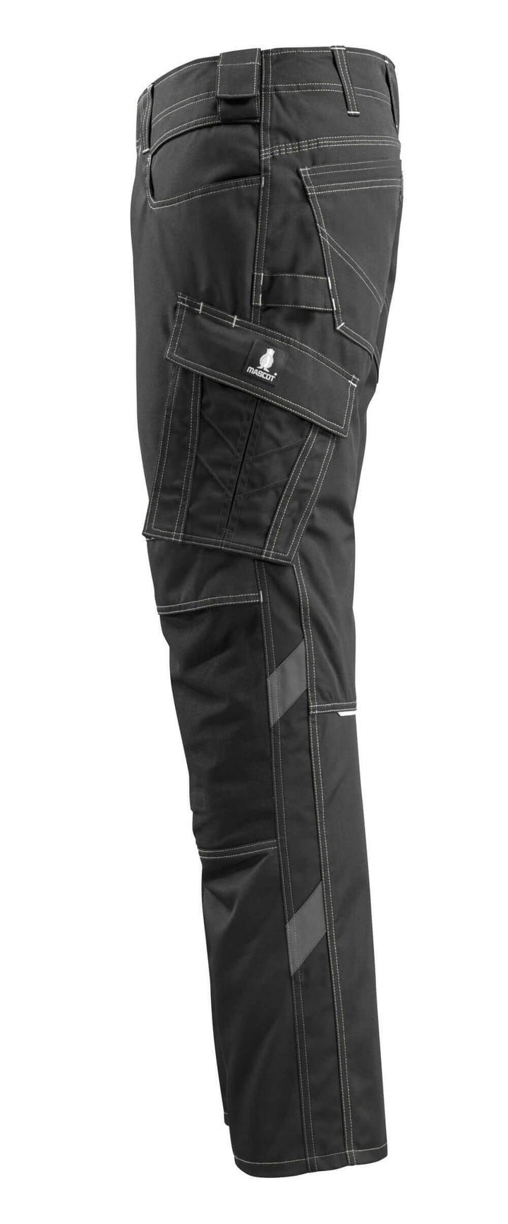 Mascot Mannheim Work Trousers Knee-Pad-Pockets 12779-442 Right #colour_black