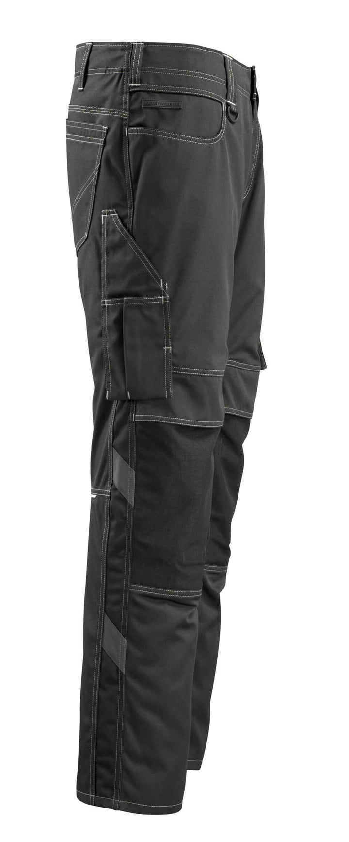 Mascot Mannheim Work Trousers Knee-Pad-Pockets 12779-442 Left #colour_black