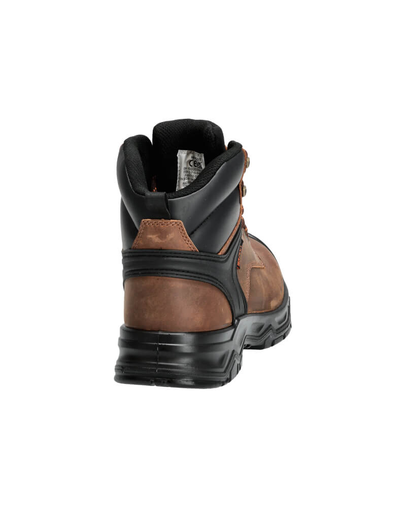 Mascot Metal-Free S3S Shock Absorbing Safety Boots F1002-715 Left #colour_nut-brown-black