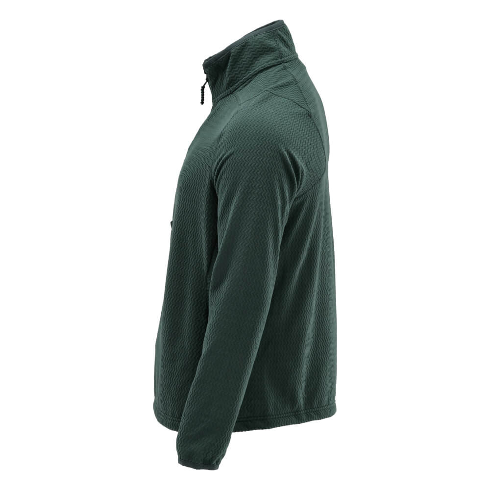 Mascot Microfleece Jumper with Half Zip 22703-639 Right #colour_forest-green