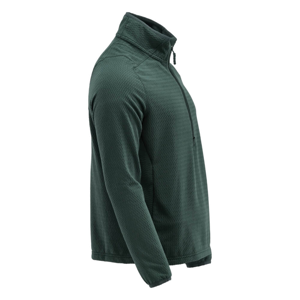 Mascot Microfleece Jumper with Half Zip 22703-639 Left #colour_forest-green