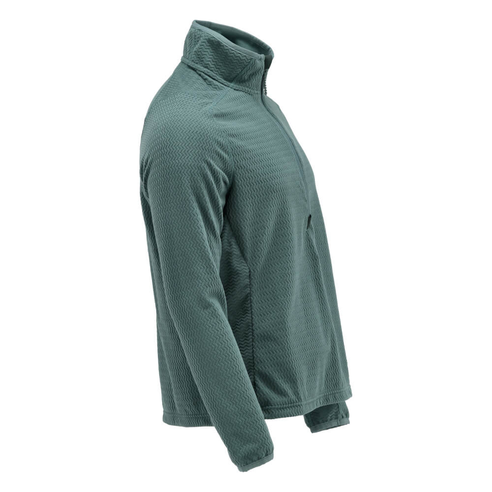 Mascot Microfleece Jumper with Half Zip 22703-639 Left #colour_light-forest-green