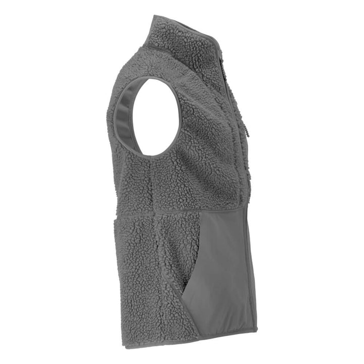 Mascot Pile Gilet with Zipper 22465-682 Left #colour_stone-grey