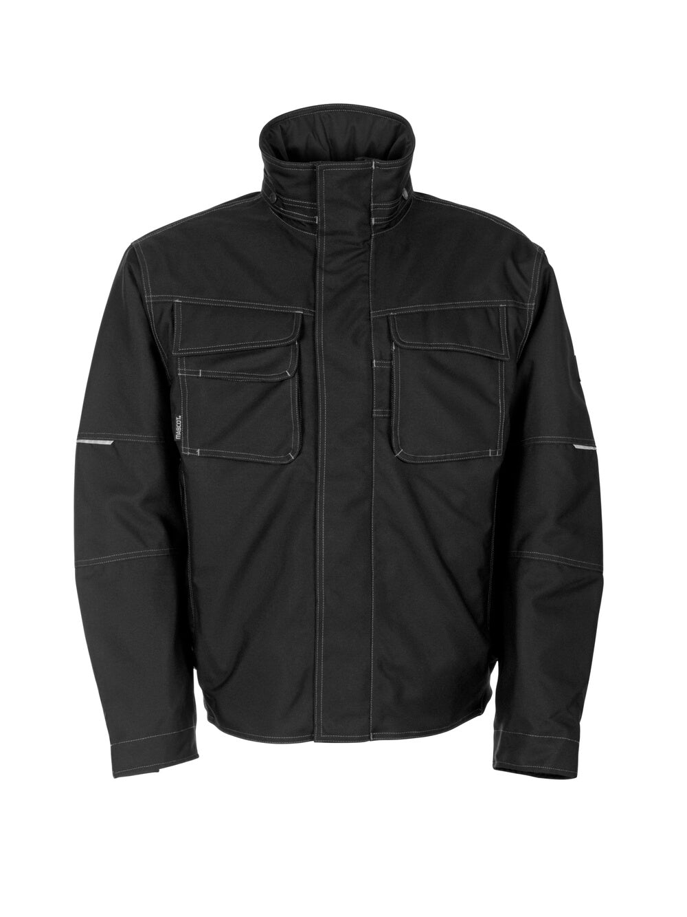 Mascot Pilot Jacket 05035-025 Breathable Waterproof Front #colour_black