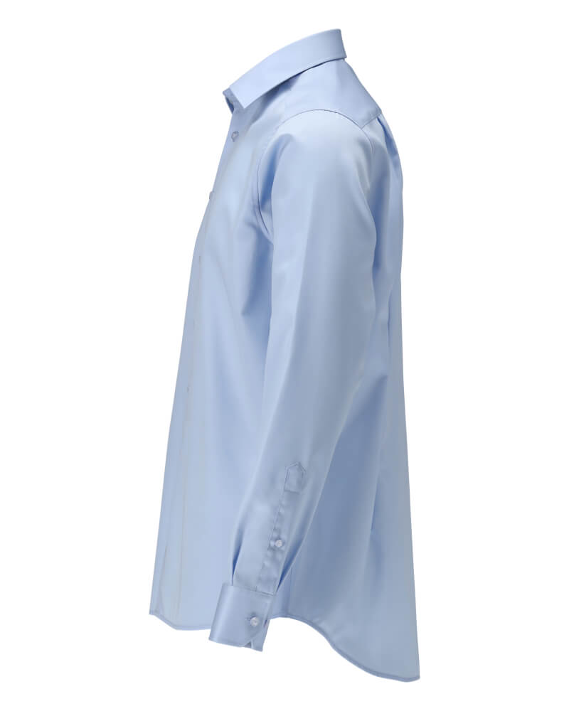 Mascot Premium 100% Cotton Easy-Iron Collared Shirt 20504-750 Right #colour_light-blue