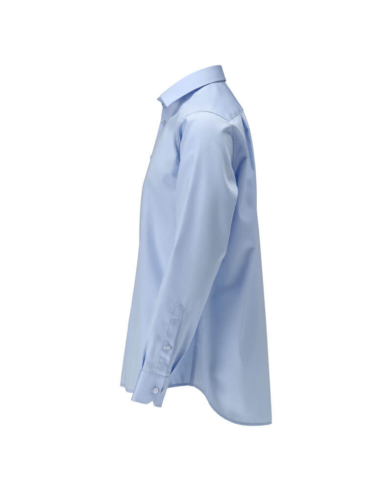 Mascot Premium Cotton Easy Iron Collared Shirt 21404-750 Right #colour_light-blue