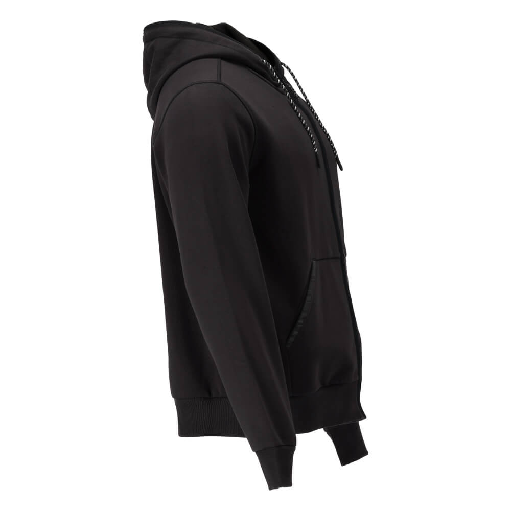 Mascot Premium Durable and Comfortable Hoodie with Zipper 22486-378 Left #colour_black