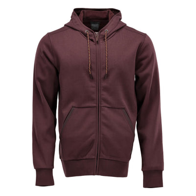 Mascot Premium Durable and Comfortable Hoodie with Zipper 22486-378 Front #colour_bordeaux-red