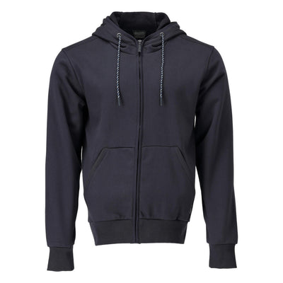 Mascot Premium Durable and Comfortable Hoodie with Zipper 22486-378 Front #colour_dark-navy-blue