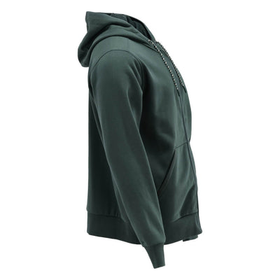 Mascot Premium Durable and Comfortable Hoodie with Zipper 22486-378 Left #colour_forest-green