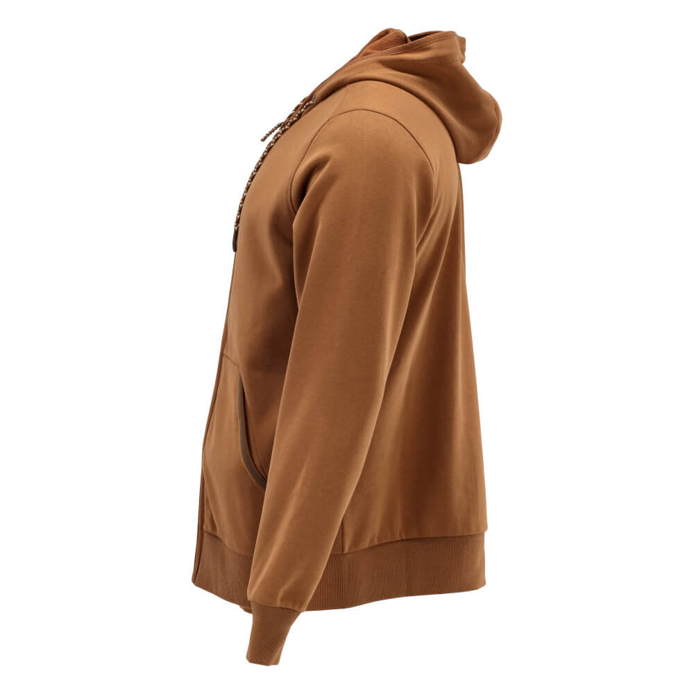 Mascot Premium Durable and Comfortable Hoodie with Zipper 22486-378 Right #colour_nut-brown