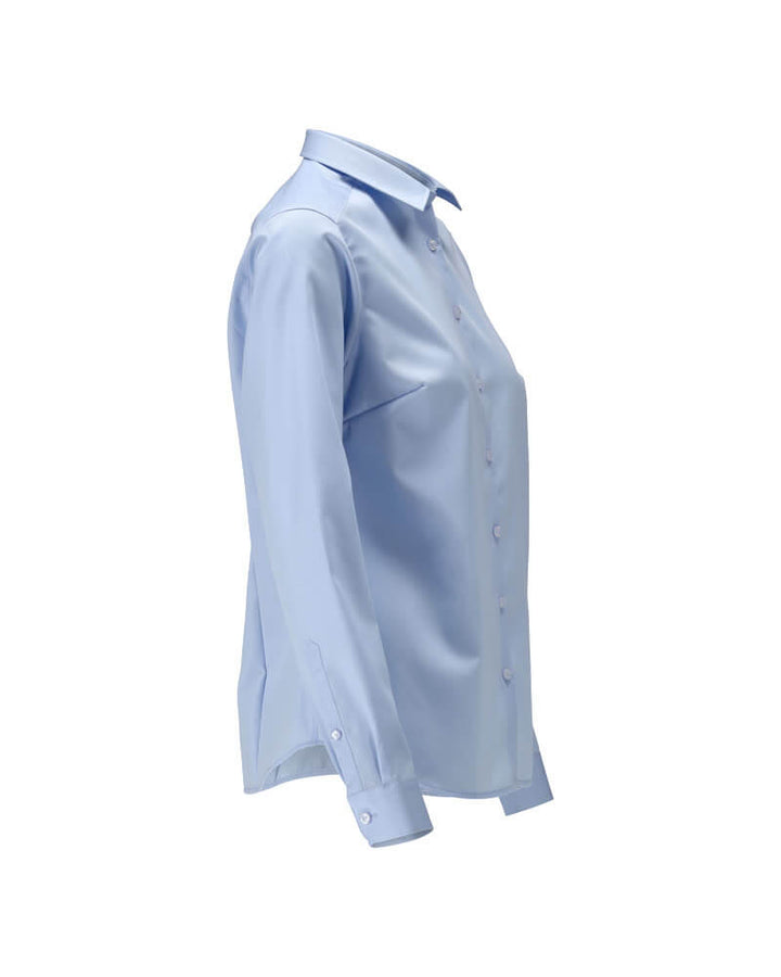 Mascot Premium Easy Iron Cotton Shirt 21214-750 Left #colour_light-blue