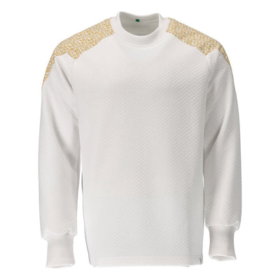 Mascot Premium Performance and Comfort Sweatshirt 20084-932 Front #colour_white-curry-gold