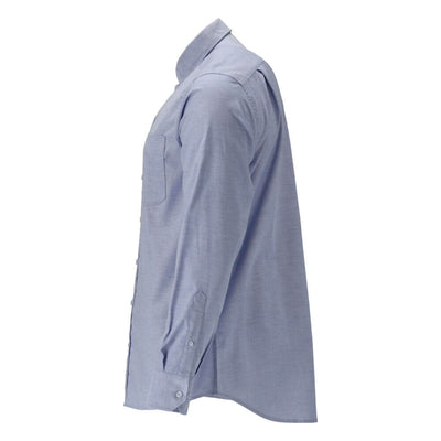 Mascot Premium Stretch Easy Iron Buttoned-Down Collar Shirt 21104-745 Right #colour_light-blue