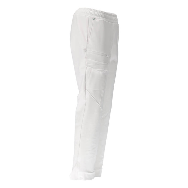 Mascot Quick-Dry Lightweight Durable 4-Way-Stretch Trousers with Thigh Pockets 20159-511 Left #colour_white