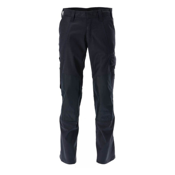 Mascot Ripstop Trousers with Kneepad Pockets 20979-459 Front #colour_dark-navy-blue