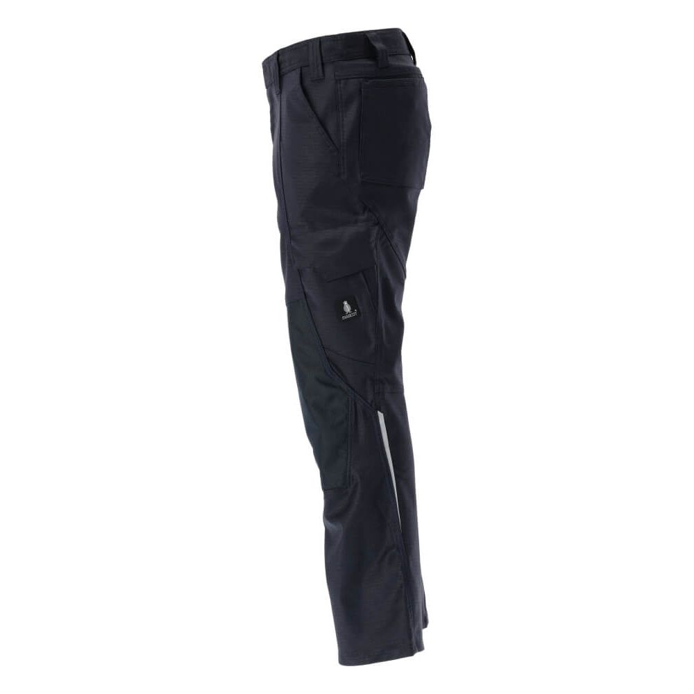 Mascot Ripstop Trousers with Kneepad Pockets 20979-459 Right #colour_dark-navy-blue