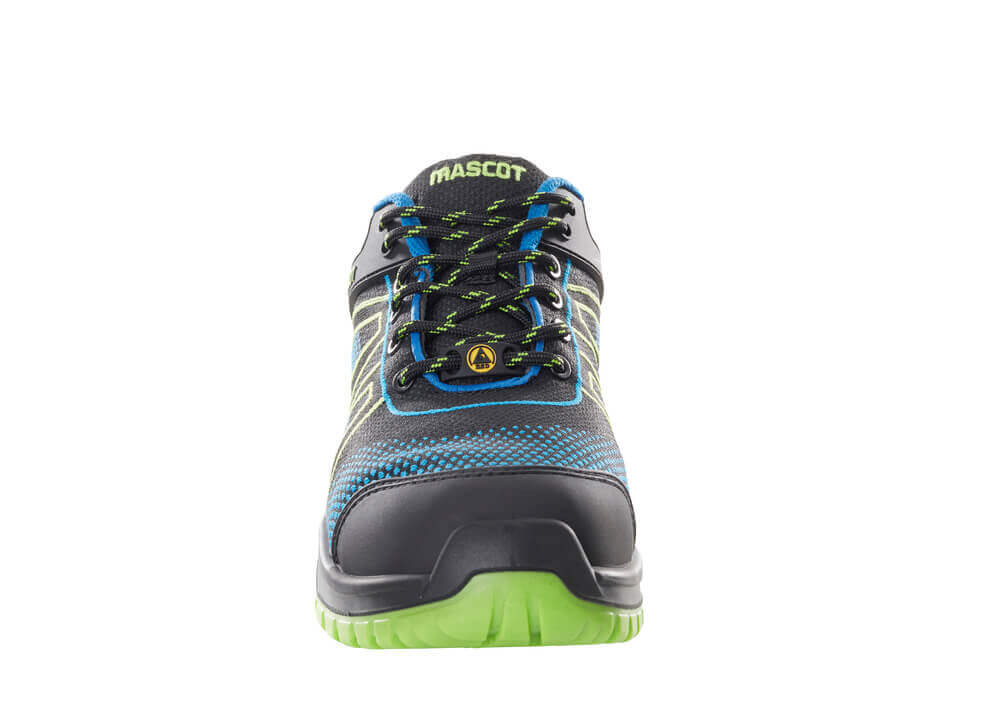 Mascot Safety Work Shoes S1P F0130-849 Right #colour_black-royal-blue-blue-lime-green