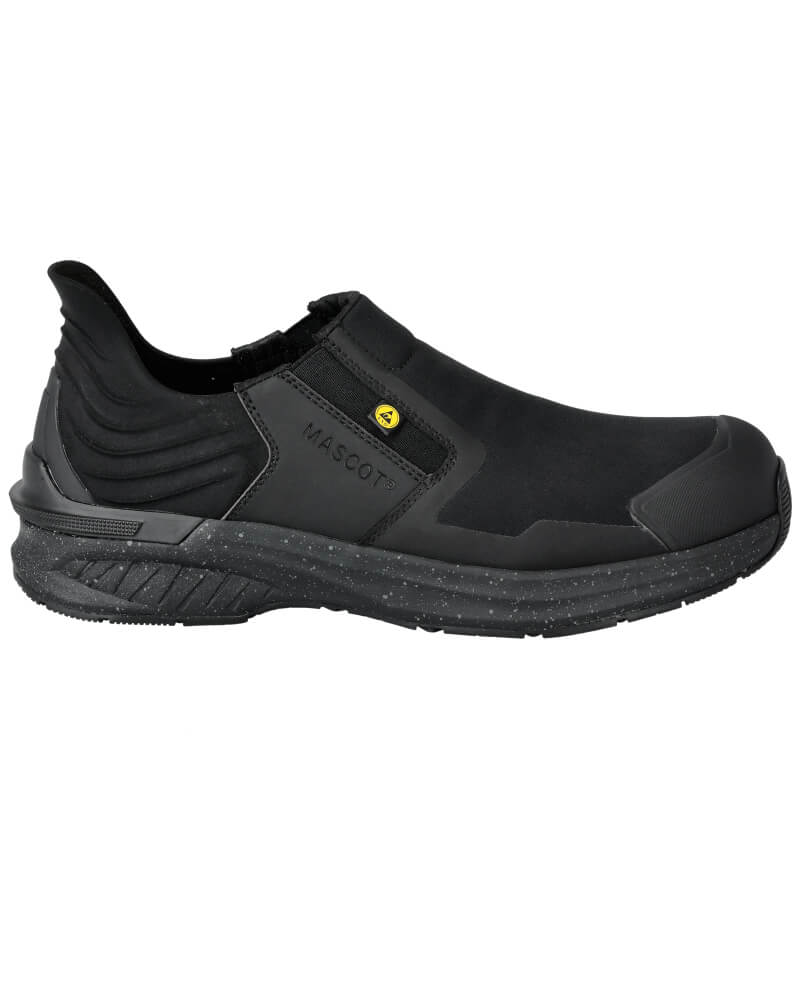 Mascot Shock Absorbing Heel Support ESD S3S Composite Toe Safety Shoes F1690-704 Front #colour_black