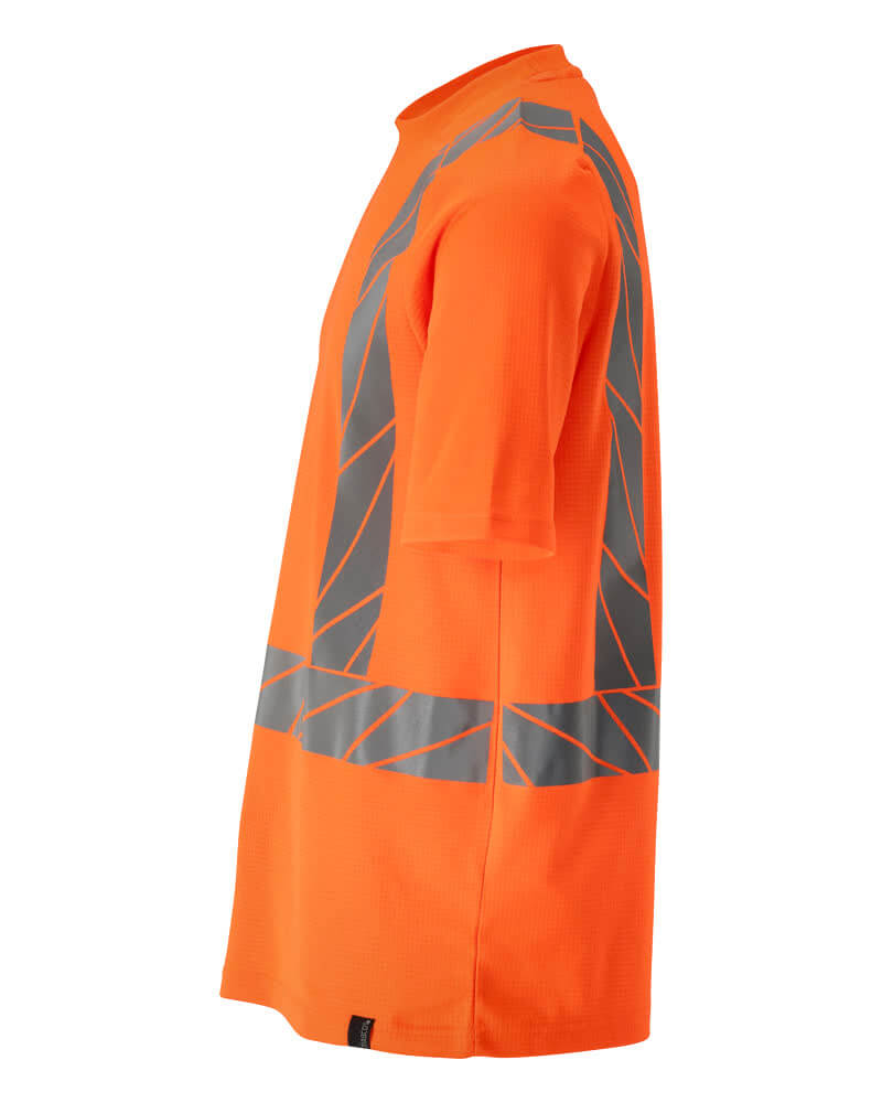 Mascot Slim Fit Stretch Hi Vis T-Shirt 22182-771 Right #colour_hi-vis-orange