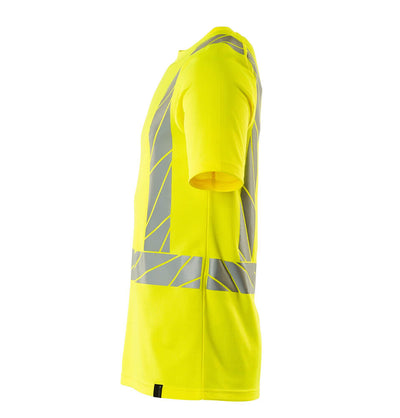 Mascot Slim Fit Stretch Hi Vis T-Shirt 22182-771 Right #colour_hi-vis-yellow