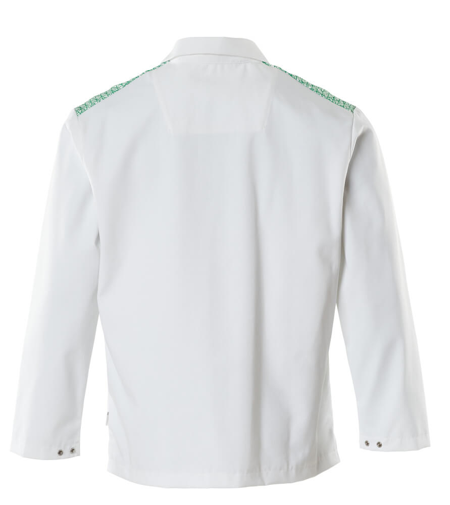 Mascot Smock 20252-442 Rear #colour_white-grass-green