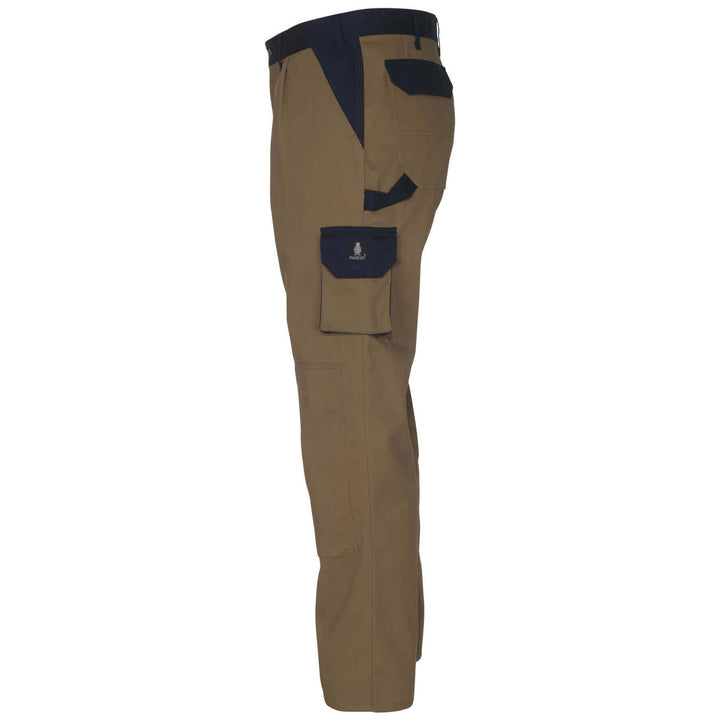 Mascot Torino Work Trousers 00979-430 Front #colour_khaki-navy-blue