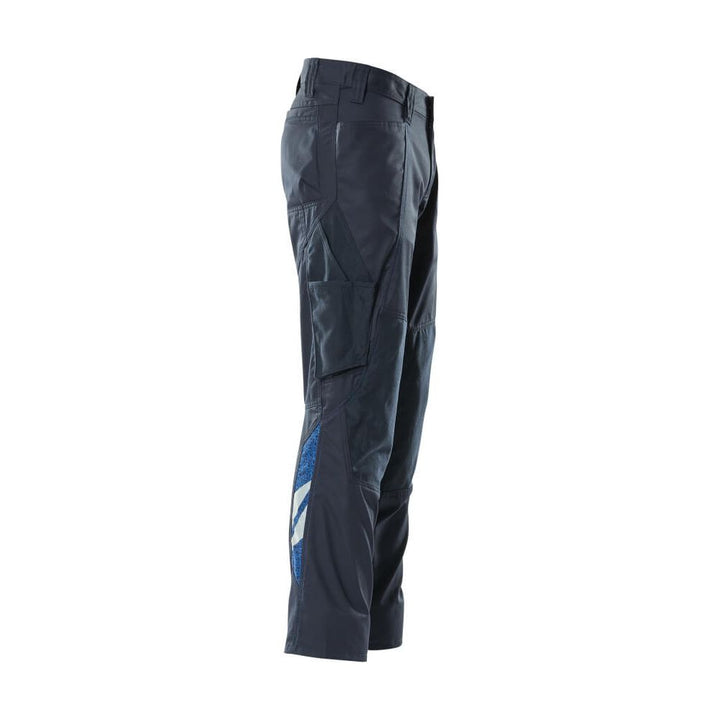 Mascot Trousers Kneepad Pockets 18379-230 Front #colour_dark-navy-blue