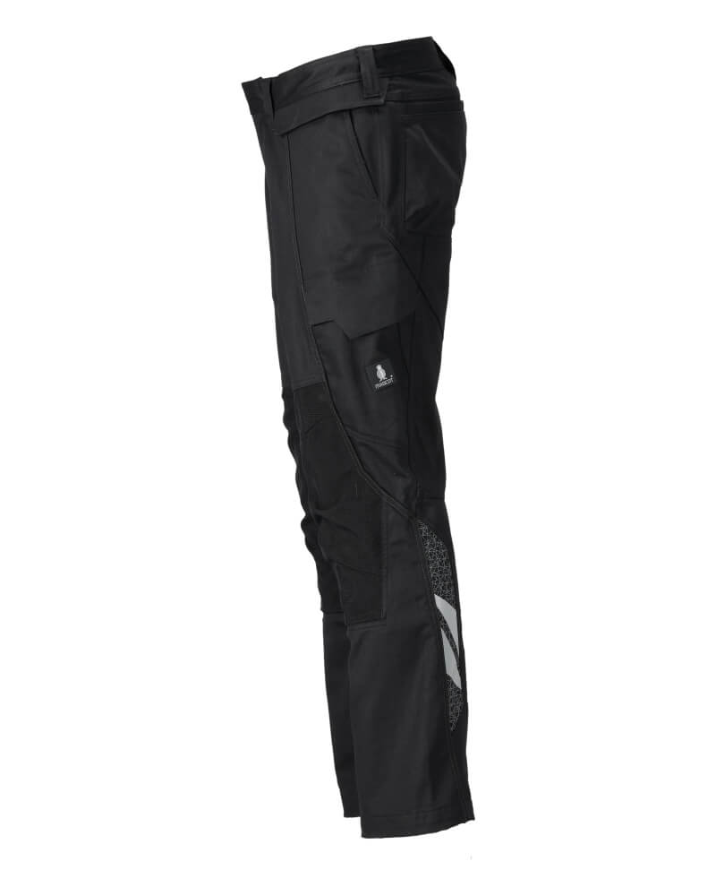 Mascot Trousers with Cordura Kneepad Pockets (Holster Pockets Attachable) 20779-563 Right #colour_black