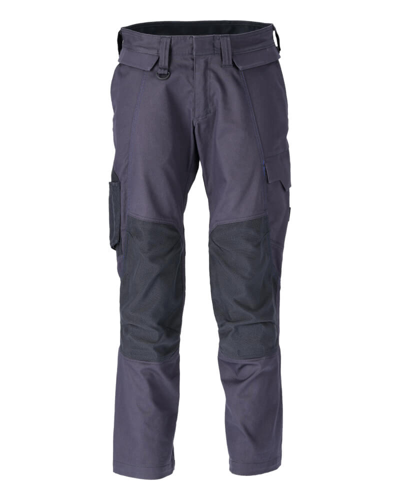 Mascot Trousers with Cordura Kneepad Pockets (Holster Pockets Attachable) 20779-563 Front #colour_dark-navy-blue