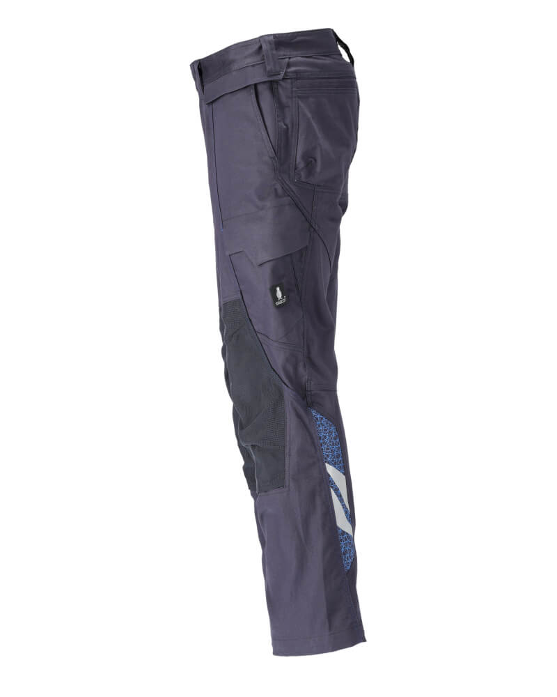 Mascot Trousers with Cordura Kneepad Pockets (Holster Pockets Attachable) 20779-563 Right #colour_dark-navy-blue