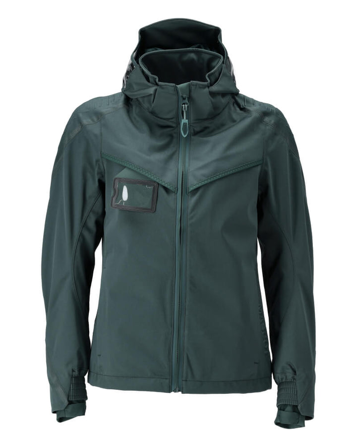 Mascot Waterproof Breathable Stretch Outer Shell Jacket 22011-657 Front #colour_forest-green