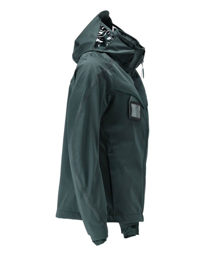 Mascot Waterproof Breathable Stretch Outer Shell Jacket 22011-657 Left #colour_forest-green