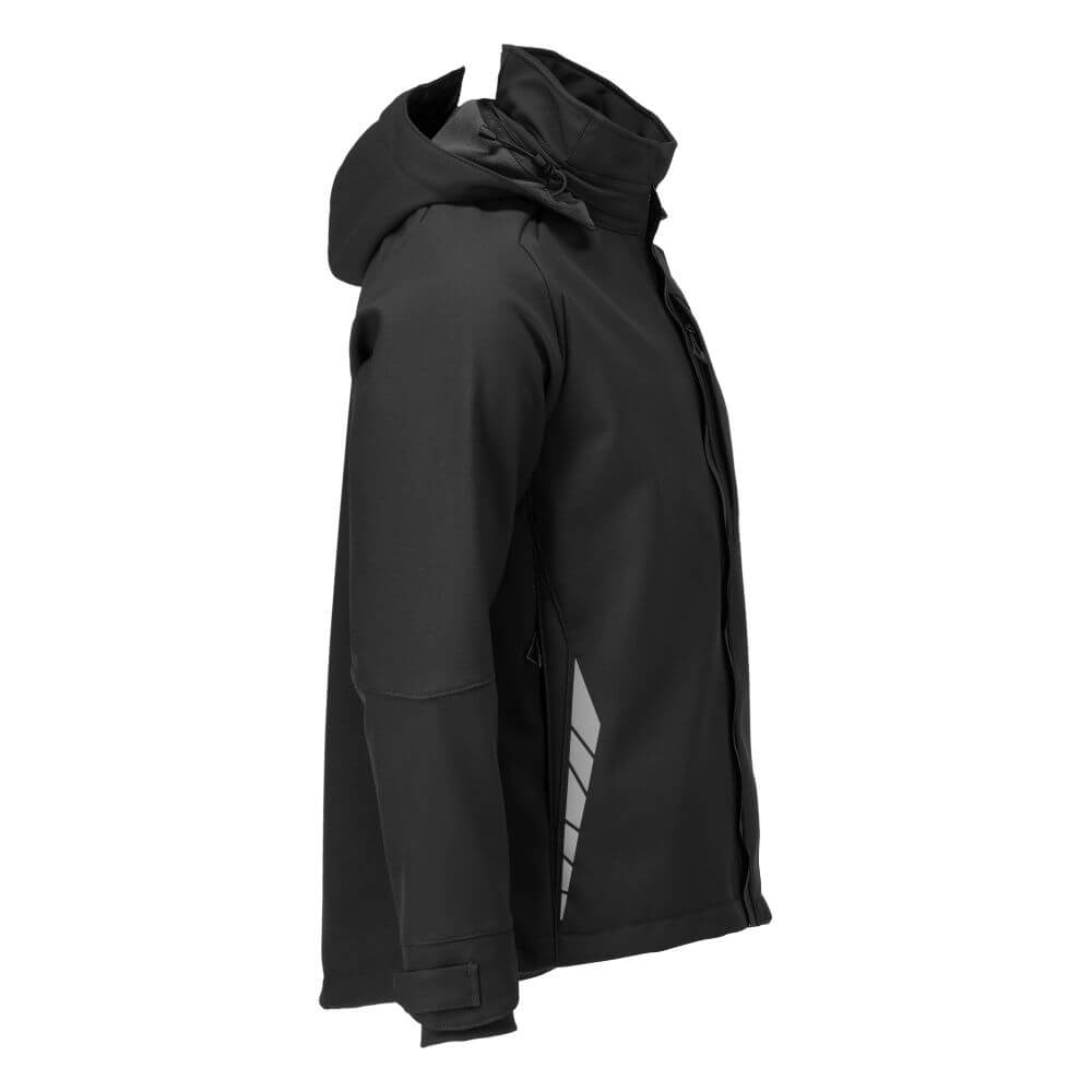 Mascot Wind and Water Repellent Breathable Softshell Jacket 23102-246 Left #colour_black