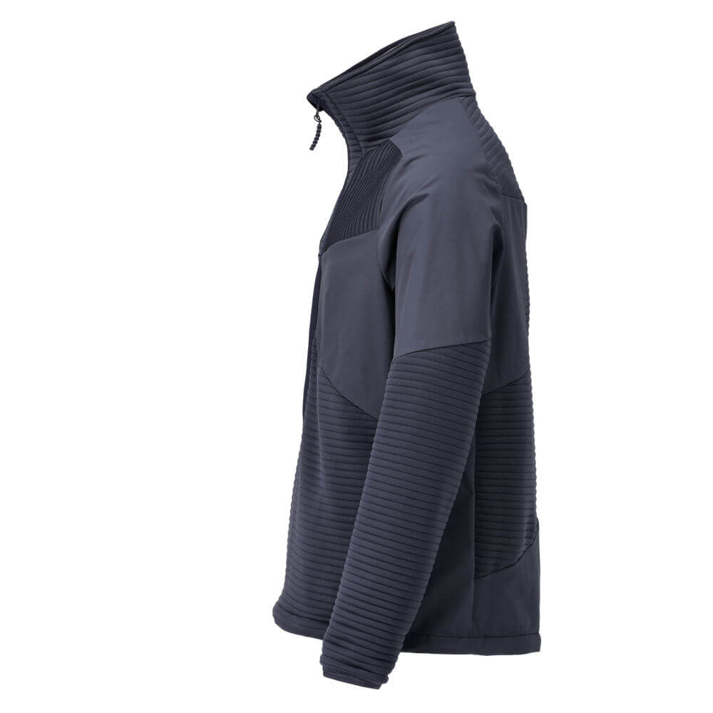 Mascot Windproof Fleece Jumper with Half Zip And Lining 22005-681 Right #colour_dark-navy-blue