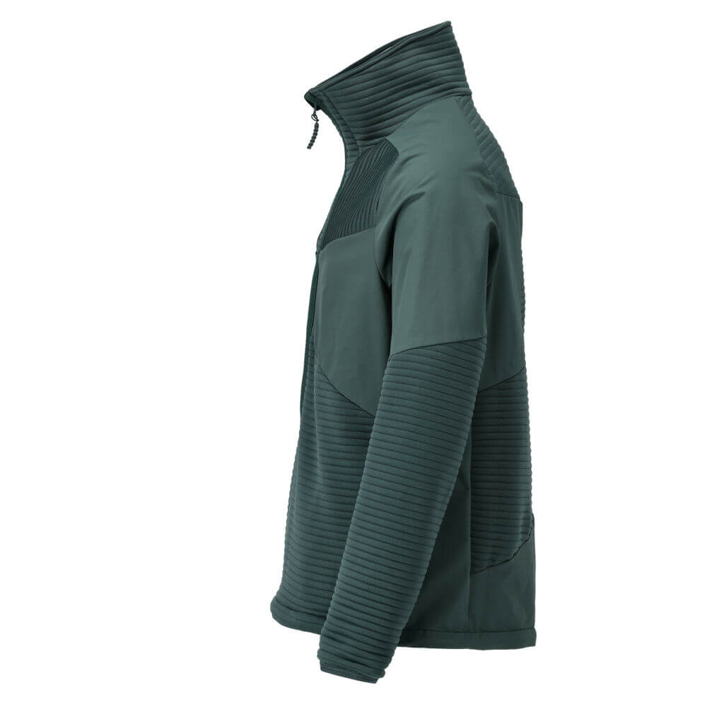 Mascot Windproof Fleece Jumper with Half Zip And Lining 22005-681 Right #colour_forest-green