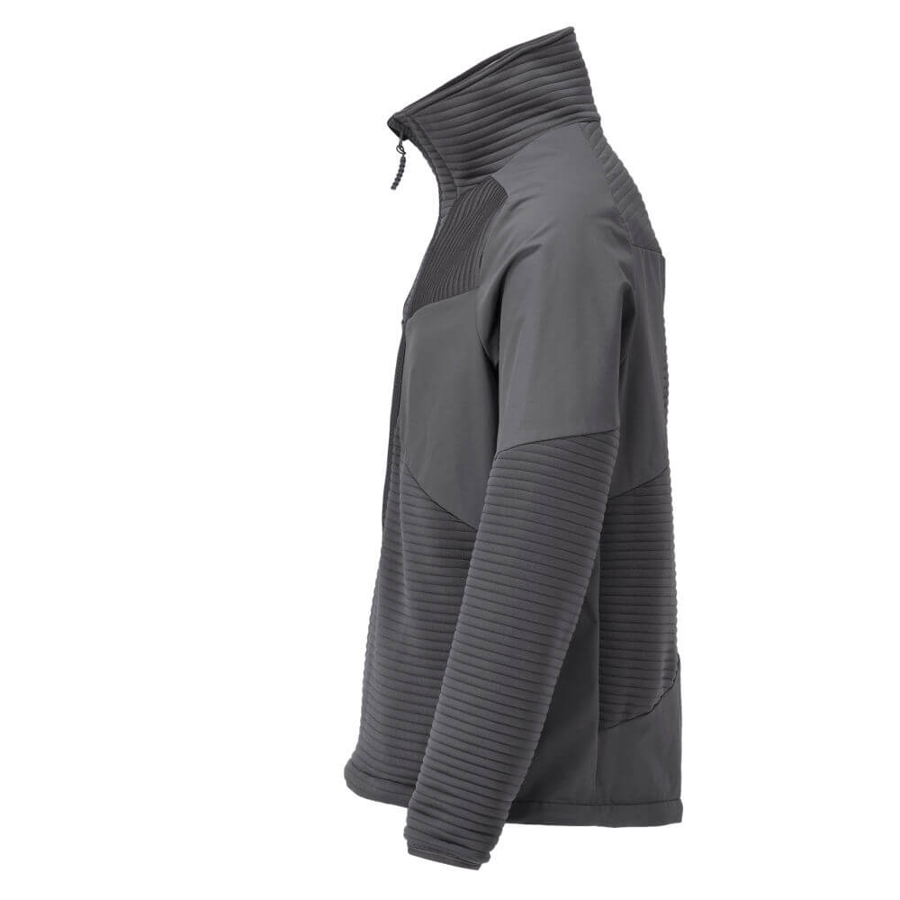 Mascot Windproof Fleece Jumper with Half Zip And Lining 22005-681 Right #colour_stone-grey