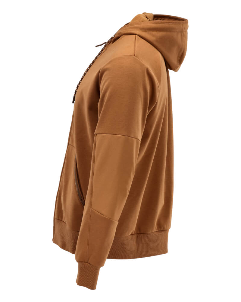 Mascot Windproof Water Repellent Hoodie with Zipper 22386-365 Right #colour_nut-brown