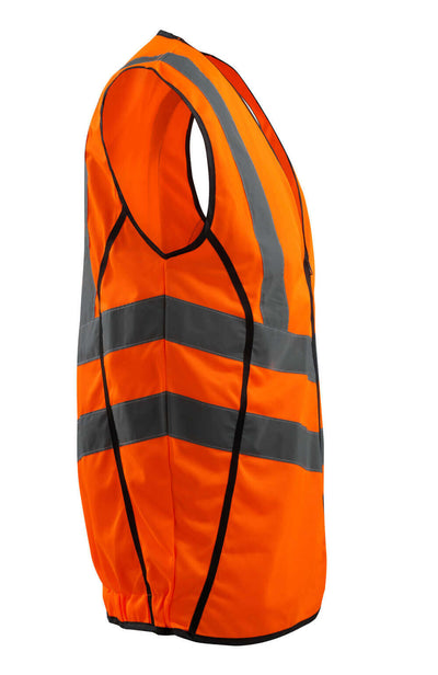 Mascot Wingate Hi-Vis Traffic Vest 50145-977 Left #colour_hi-vis-orange