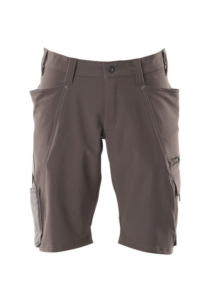 Mascot Work Shorts 4-Way-Stretch 18149-511 Front #colour_dark-anthracite-grey