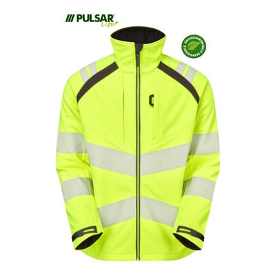 PULSAR Life Hi Vis Softshell Jacket LFE915 Yellow 1 #colour_yellow
