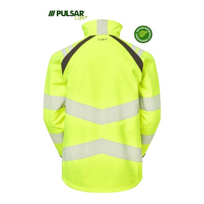 PULSAR Life Hi Vis Softshell Jacket LFE915 Yellow 2 #colour_yellow