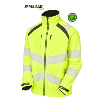 PULSAR Life Hi Vis Softshell Jacket LFE915 Yellow 3 #colour_yellow