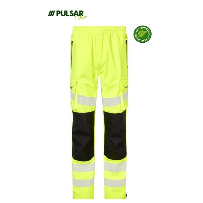 PULSAR Life Hi Vis Waterproof Overtrousers LFE906 Yellow 1 #colour_yellow