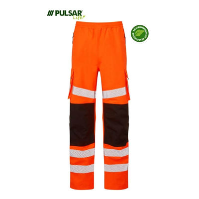 PULSAR Life Hi Vis Waterproof Rail Spec Overtrousers LFE907 Orange 1 #colour_orange