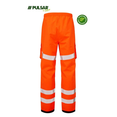 PULSAR Life Hi Vis Waterproof Rail Spec Overtrousers LFE907 Orange 2 #colour_orange