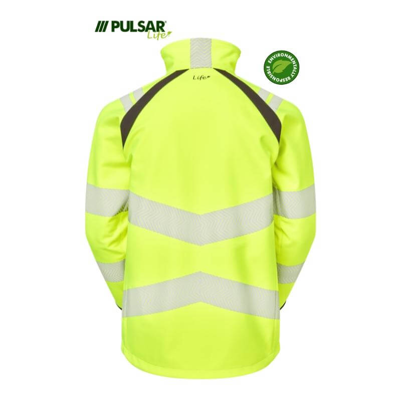 PULSAR Life Ladies Hi Vis Softshell Jacket LFE965 Yellow 2 #colour_yellow