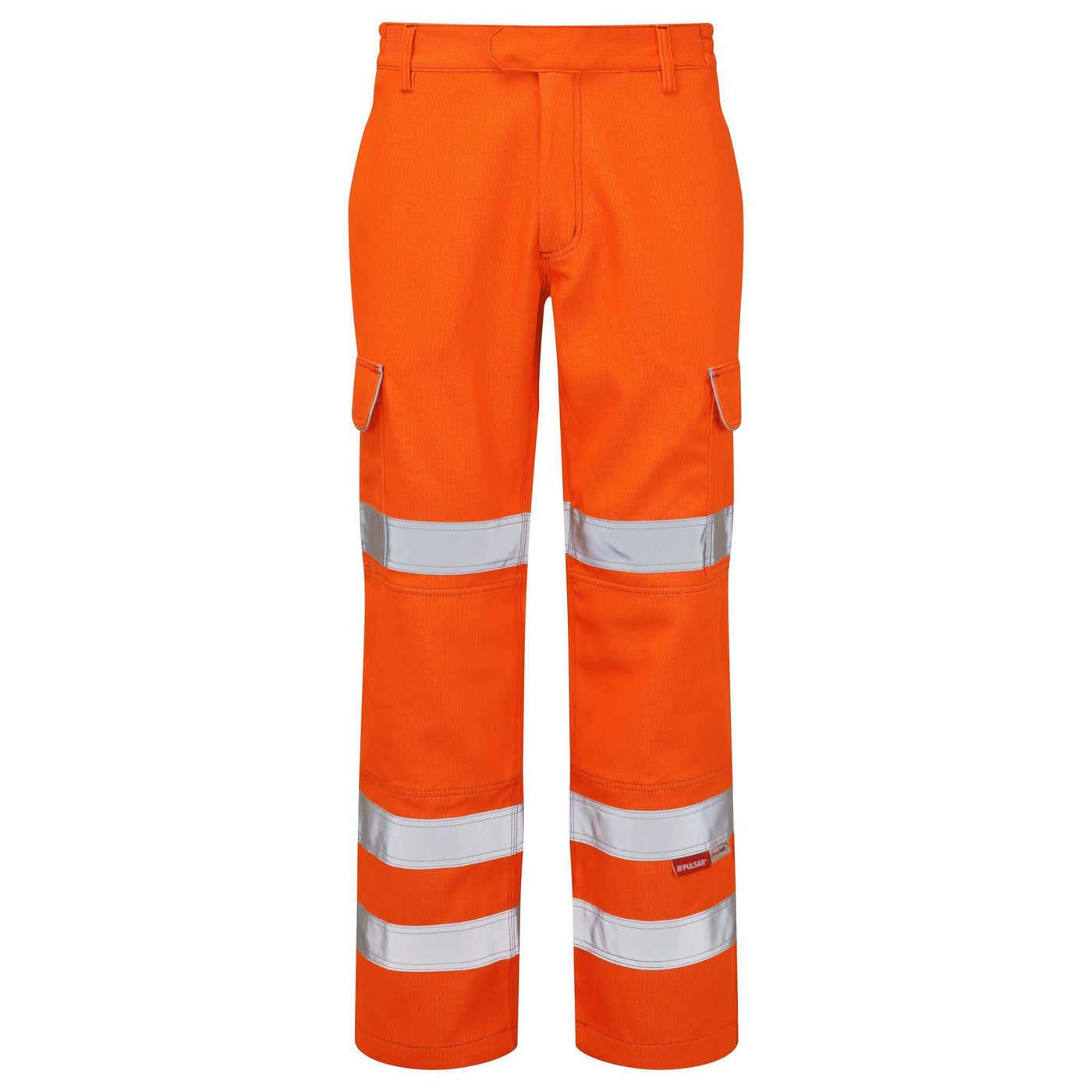 PULSAR PRARC07 Hi Vis Flame Retardant Electric ARC Combat Trousers Orange Front.jpg #colour_orange